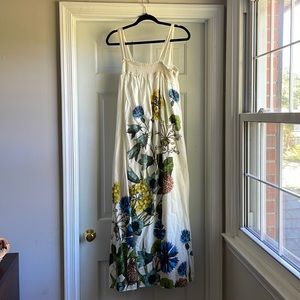 Maeve smocked maxi dress from anthro